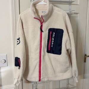 Peloton zip up Sherpa